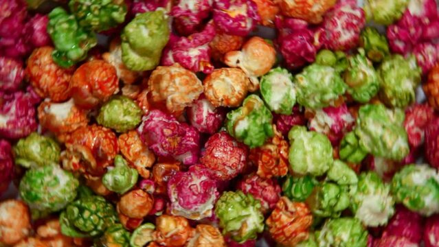 footage of sweet pop corn background 