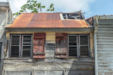 Old house in Le Marin, Martinique, France