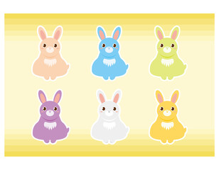 かわいいうさぎ　イラスト