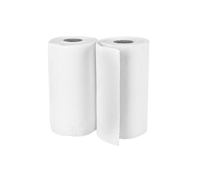 toilet paper on  a white background
