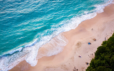 Aerial views of Seychelles islands, a paradise place (aerial drone photo). Seychelles