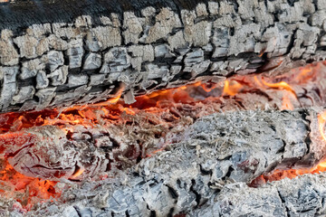 Smouldering coals