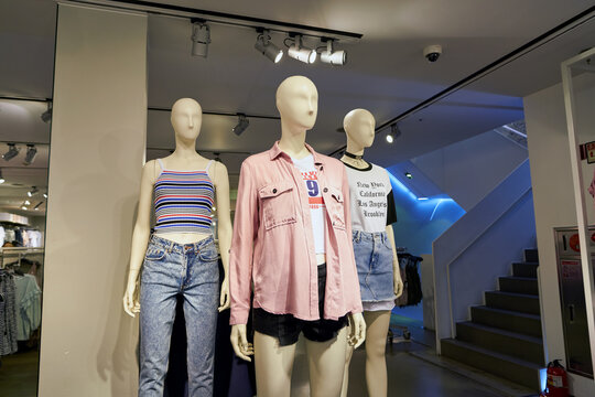 SEOUL, SOUTH KOREA - CIRCA MAY, 2017: inside H and M store in