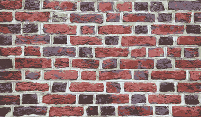 Brick wall texture block vector background
