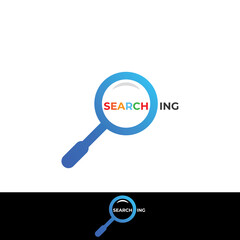 Logo search or discovery, logo search by combination, lab, moon, location, check, wave and sun. Logo with simple illustration editing.