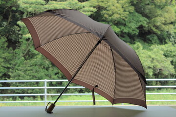 雨傘の接写