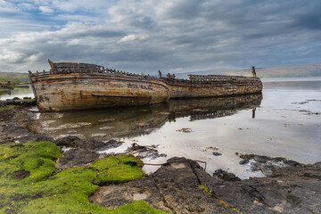 Abandoned fishjing boats on the Isle of Mull