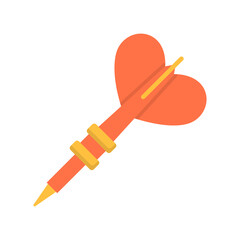 Dart Arrow vector flat icon for web isolated on white background EPS 10 file