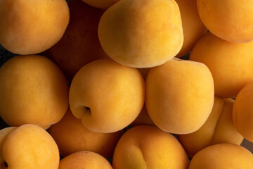 Fullscreen Stacked Fresh organic apricot background