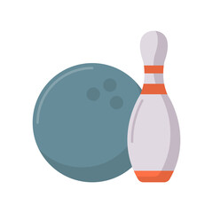 Bowling Ball vector flat icon for web isolated on white background EPS 10 file