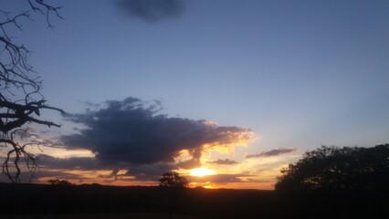 Obraz premium sunset in the mountains