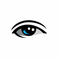 isolated style eye vector. editable. suitable for screen printing t-shirts, logos