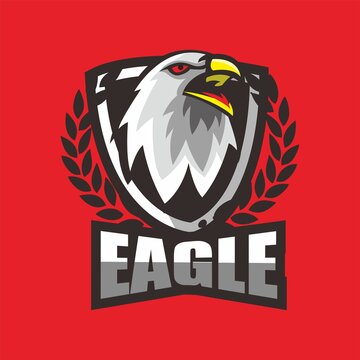 eagle. logo eagle. suitable for e-sport mascot logo design badge. eps file