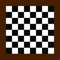 Fototapeta premium chess board with brown border