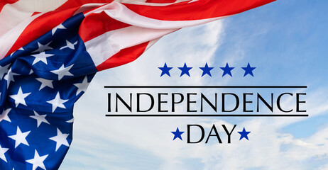 Fototapeta na wymiar Celebrating Independence Day. United States of America USA flag background for 4th of July.