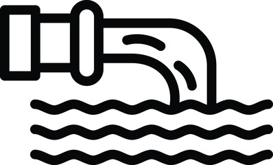 Waste water Vector Icon Design Illustration