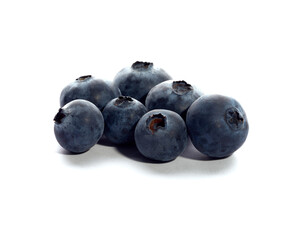 Fresh blueberries isolated on white background. High quality photo