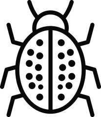 Bug Vector Icon Design Illustration