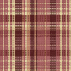 Tartan plaid pattern with texture and warm color.