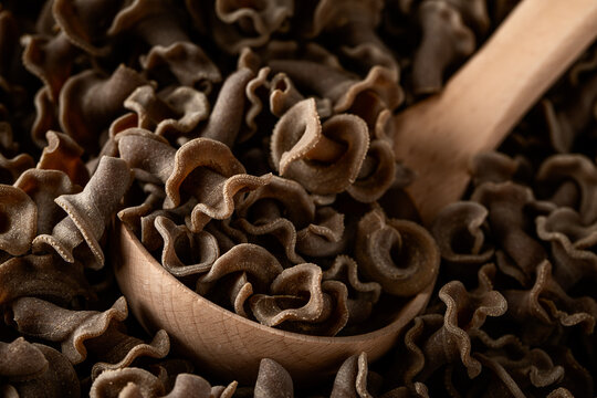 Boletus flavored campanelle pasta
