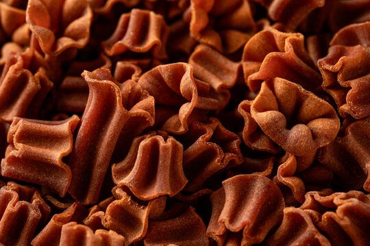 Spicy ribbon-shaped pasta