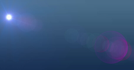 Image of light spots on blue background