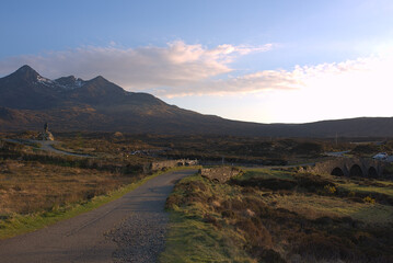 landscape in the Scottish mountains