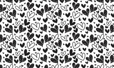Heart Seamless Pattern Design Textile Design Vector Illustration