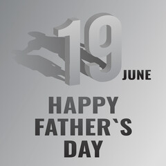 Happy father's day greeting card design