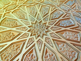 wood decorative ornament pattern for background