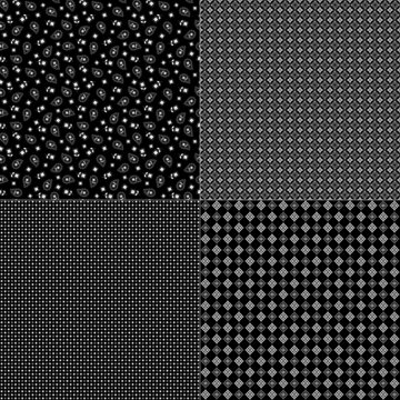 seamless black gray white vector bandana patterns