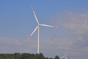 wind turbine in the wind