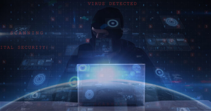 Image of cyber attack warning over scopes scanning and hacker