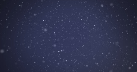 Fototapeta premium Image of white spots moving on blue background