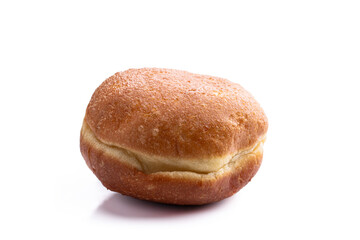 Tasty freshly baked doughnut isolated on white background