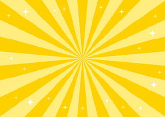 集中線　背景　黄色　キラキラ