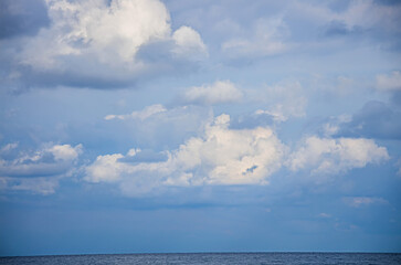 blue sky with clouds