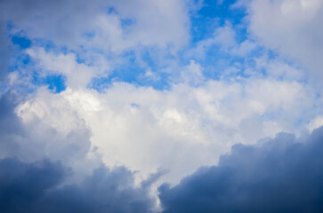blue sky with clouds