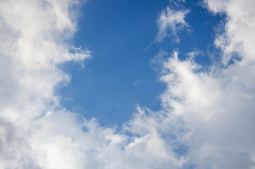 blue sky with clouds