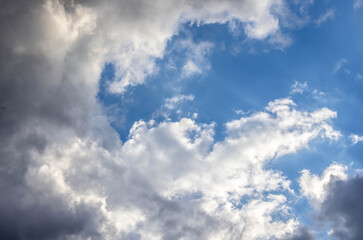 blue sky with clouds