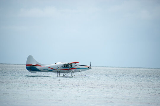 The float plane used as a taxi to ferry tourists from Key West, FL to Dry Tortugas National Park