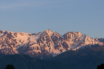 Fototapeta premium sunset in the mountains