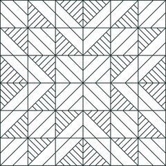 seamless pattern vector square Contour abstract 3d geometrical with transparent background.  laser cut line art