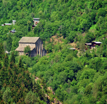 Mountain ,Nature and House Barhal,Artvin, Turkey