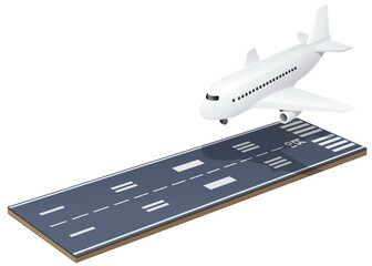 Airliner landing (cut out)