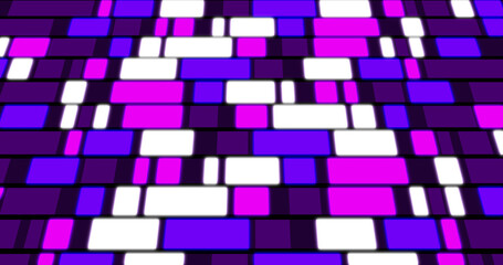 Image of rectangles changing colours in shades of violet