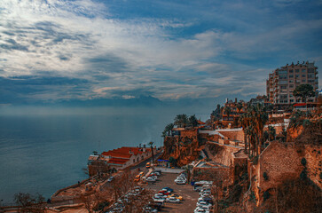 Fototapeta premium panorama of the old town country