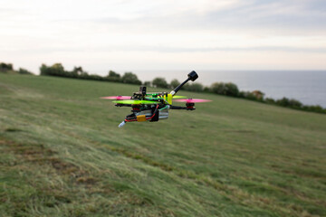 Obraz na płótnie Canvas drone in the sky