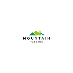 Mountain logo vector icon design template
