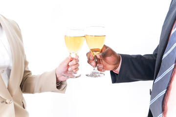 Businesspersons drinking alcohol image